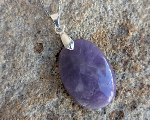Pendentif en amethyste