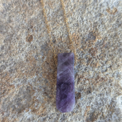 Pendentif en amethyste