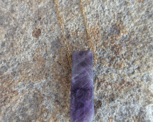 Pendentif en amethyste