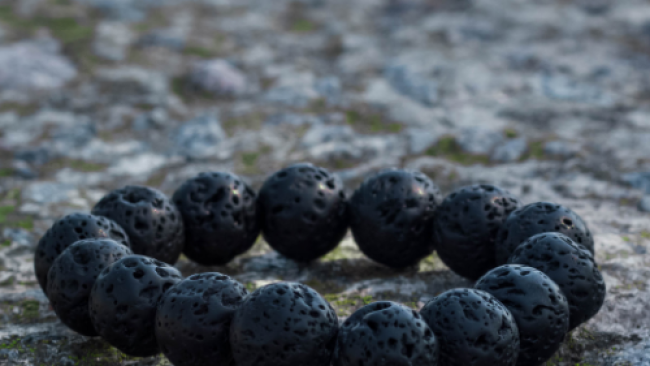 Bijoux en pierre de lave